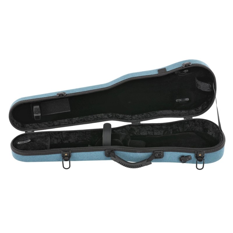 GEWA Bio-A Shaped 4/4 Violin Case - Blue with Backpack