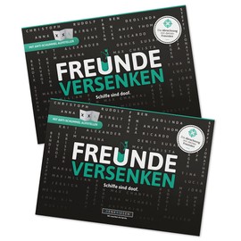 DENKRIESEN - Freunde VERSENKEN 'Schiffe sind doof' in double pack – Ships sunk revolutionised | Travel Game | Secret Santa Gift | Birthday Gift | Game for 2 People