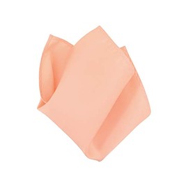 PEACH Color Scarf Hankerchief Pocket Square Hanky Men's Handkerchiefs