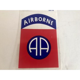 New 82nd AIRBORNE 4 1/4” x 3"  STICKER OUTSIDE APPLICATION