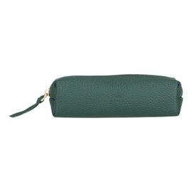 Pencil Case, Stylish Pencil Case with Zip, Bag for Ballpoint Pens, Fillers, Brushes etc., Pencil Case for School, University and Office, Make-Up Bag Multibox, Green, Pen case