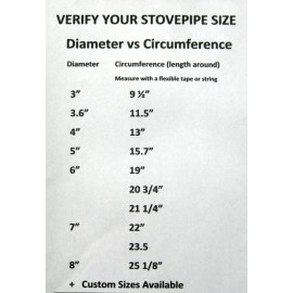 Tred-Not Copper Stovepipe Heat Exchanger, Radiators 7" dia Stove Pipe heat reclaim set (6