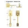 goldenwarm Gold Front Door Handle, Entry Door Handle and Reversible