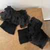 BLULILY 1 Pair Stretch Lace Boot Cuffs Leg Warmers Socks