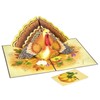 POPWOW Thanksgiving Turkey Pop Up Card, Pumpkin, Give Thanks, 3D