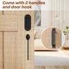 Signstek 5FT Sliding Barn Door Hardware Kit Heavy Duty with
