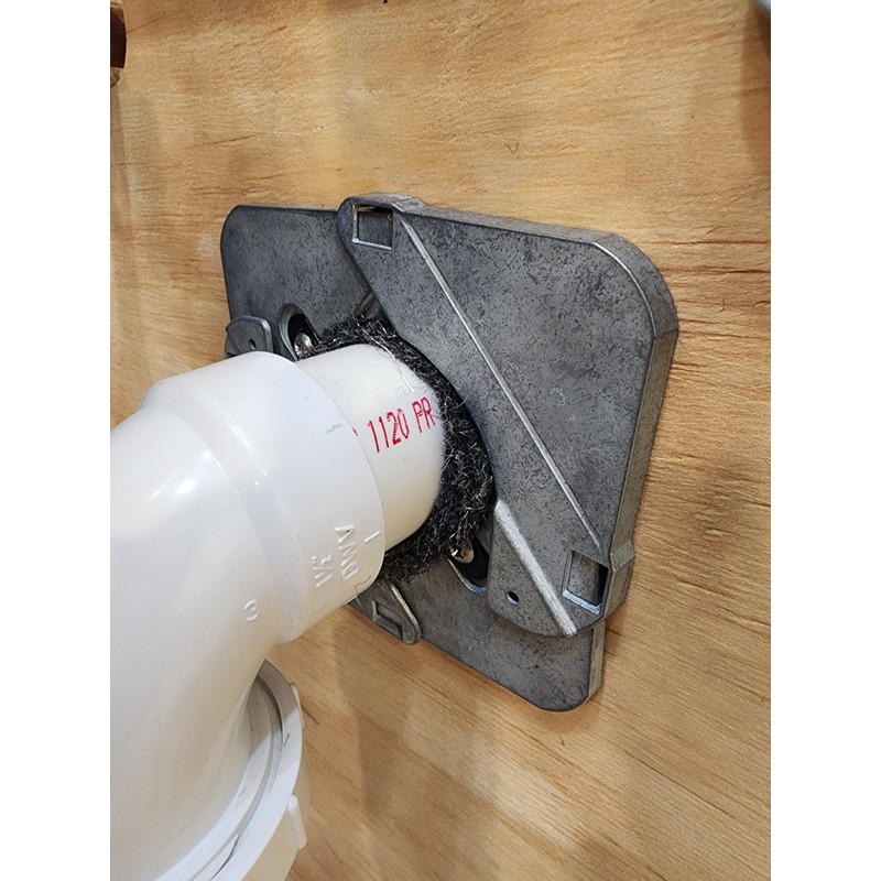 X-Plate Universal Escutcheon Plate - Unfinished - Fits Pipes from