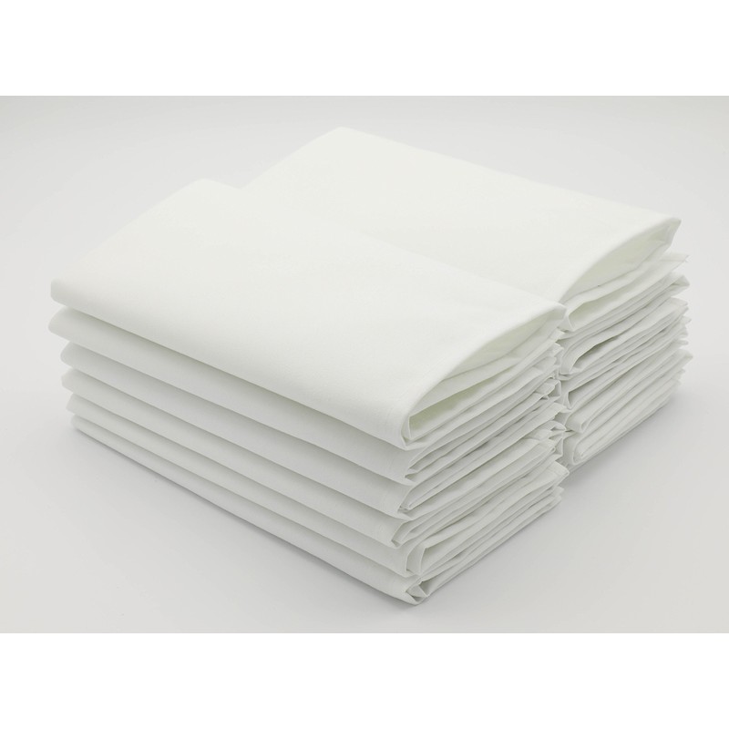 Milliken Signature Plus Polyester Square White Napkins (Set of 12)