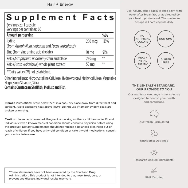 Vitaminas Crecimiento Cabello Jshealth Muje