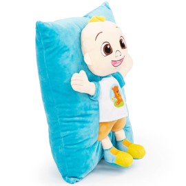 Jay Franco CoComelon JJ 3D Snuggle Plush Pillow - Super Soft Blue Pillow - Measures 15 Inches