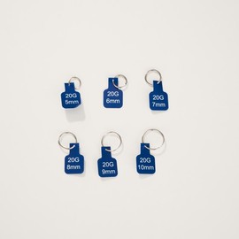 OUFER Size Tool Rings Bag 20G Full Sizes Nose Rings To Help You Find Your Nose Ring Size with 6 Different Size Options