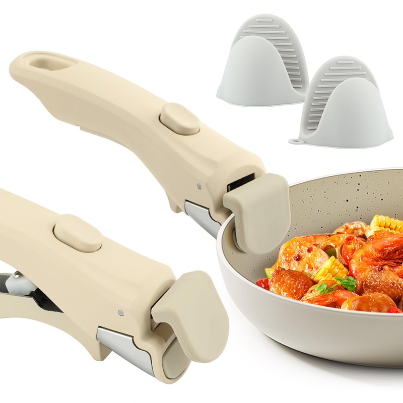 NOWHYX Removable Pot Handle, Universal Replacement Handle Detachable Pan Handles