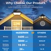 AUDERWIN Solar Flood Lights Outdoor 5000Lm, Solar Motion Sensor Lights