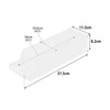 Yamazaki 1479 Refrigerator Can Stocker, S, White, W 14.8 x