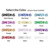 PANTHERS - Confetti Team Name in 12 Metallic Colors. Includes
