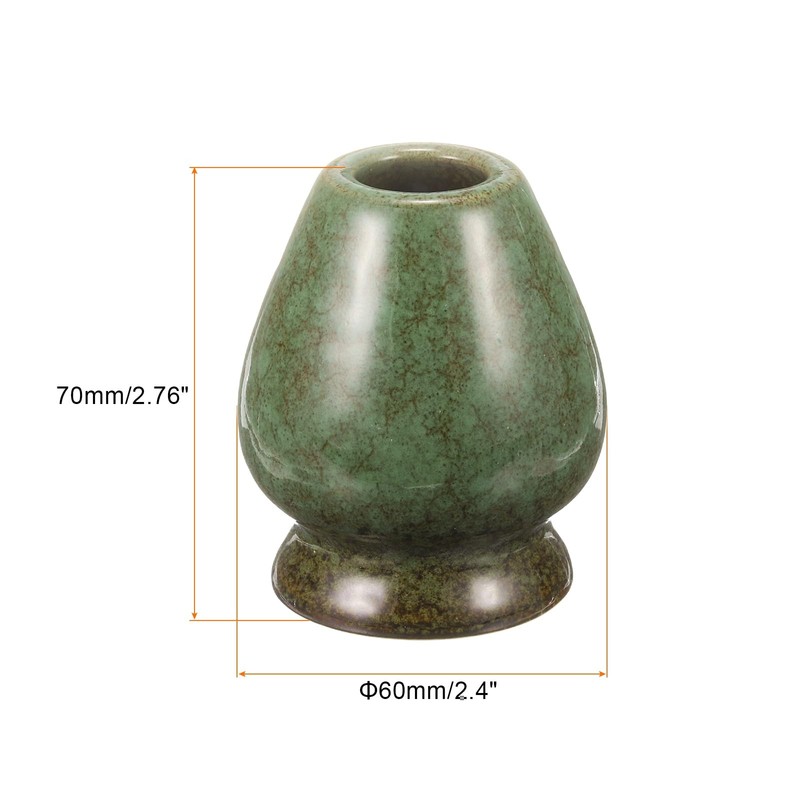sourcing map Ceramic Chasen Stand 70mm Matcha Whisk Holder Teas