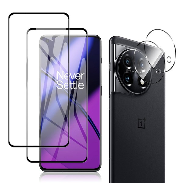 MiKoyi 2+2 Pack Screen Protector for Oneplus 11 5G 6.7",