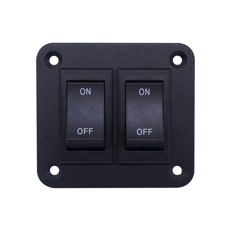 Weideer KCD2-7-201-2-XB - Interruptor de palanca basculante DPST de 2