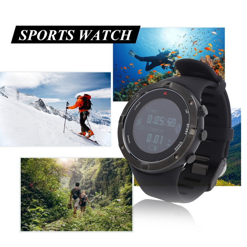 Outdoor Sports Mountain Climbing Compass Air Pressure Step Count Light