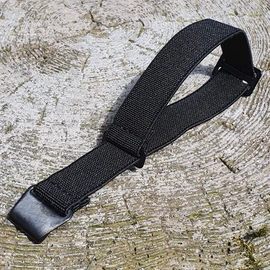Max French Marine Nationale Elastic Nylon Navy Divers Parachute Watch Straps 20mm 22mm Military Bands (20mm, Black PVD)