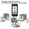 Single Restaurant Pager Rechargeable Buzzer Compatible with SavvyMate Wireless Restaurant