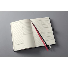 SIGEL CO705 Undated Daily Planner with 365 Day Calendar, Approx. A5, Black, Hardcover, for 1 Year with Success Journal, Made from Sustainable Paper, Conceptum