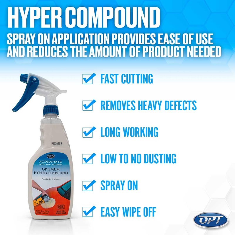 Optimum Hyper Compound - Spray Compound for Car Scratch Repair