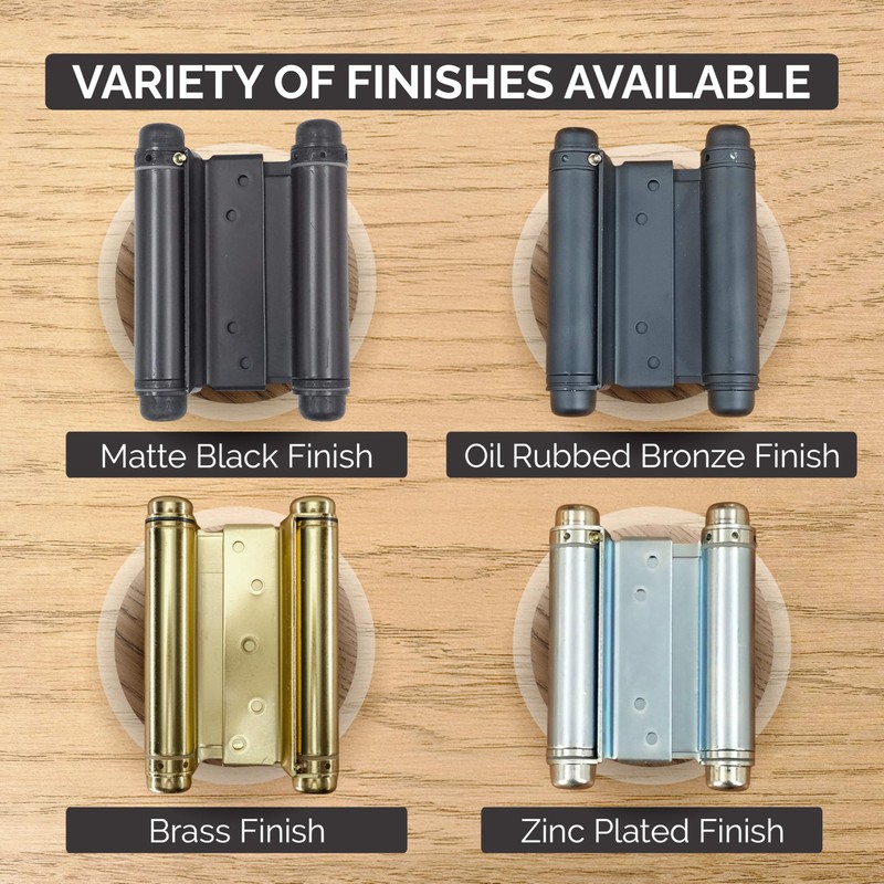 Hinge Outlet Adjustable Double Action Spring Hinge, Saloon, Swinging or