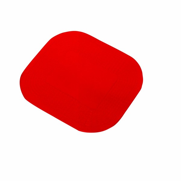 Dycem 50-1590R Non-Slip Rectangular Pad, 7-1/4" x 10", Red