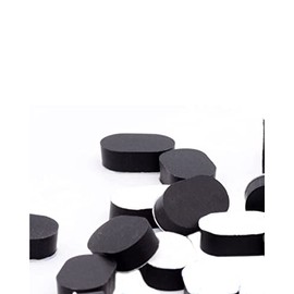 Oval Rubber Feet Self Adhesive - 1/2" x 3/4" x 1/4" Black Rubber Feet Self Adhesive - Laptop Universal Silicone Rubber Feet Oval Rubber Spacer Adhesive Rubber Feet for Electronics (12)