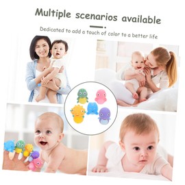 Kisangel Interactive Toddler Toys 5pcs Animal Finger Puppets Hand Puppet Set for Boys and Girls for Storytelling Games