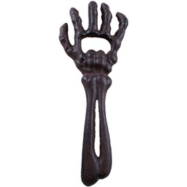 Upper Deck Cast Iron Skeleton Hand Themed Beverage Bottle Opener