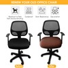 Yikko Velvet Chair Seat Cusion Covers for 14.96-18.89 Inch Office