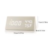 Digital Alarm Clock LED Display Sound Control Temperature Humidity Wood