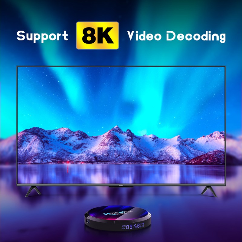 H96Max Android 13.0 Smart TV Box RK3528 Quad-core UHD 4K