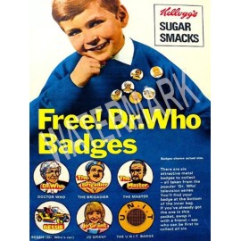 Sugar Smacks Vintage Cereal Box Dr Who High Quality Metal Fridge Magnet 3x4 7627