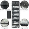 Money Wallet, Organizer for Cash with 6 Zippered Pocket Multipack