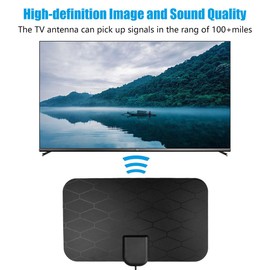 TV Antenna, Digital Antenna for Smart TV Indoor, HD TV Antenna for Local Channels-Support 4K 1080P for All Type of Smart/Old TV's, 360°Signal Reception, Digital TV Antenna Indoor
