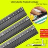 20 cm Aluminium Alloy Ruler, Stainless Steel Ruler for Measurement,