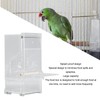 Automatic Parrot Feeder Prevent Spills Splashes Large Capacity Acrylic Transparent