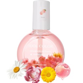 ARZER Aceite Perfumado Para Cutícula De Melocotón, Aceite De Cutícula Con Flores, Aceite De Cutícula Para Uñas, Cepillo Aceite De Cutícula Para Uñas, Aceite Nutritivo Para Uñas Y Cu