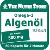 Omega-3 Algae Oil 500 mg Vegan Capsules Pack of 60