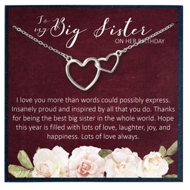 Sister Birthday Gift from Sister Birthday Gift from Brother Sister Birthday Gift for Sister Jewelry to My Big Sister Birthday Gift for Big Sister from Little Sister Necklace
