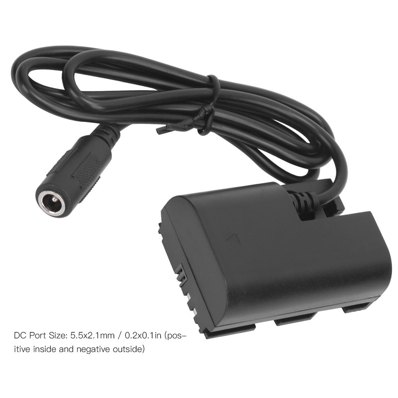 LPE6 Dummy Battery DC Coupler Power Adapter with USB Drive