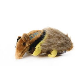 Copa Judaica Chewish Treat Schnoz Anteater Squeaker Plush Dog Toy, 8 by 3.5 by 4-Inch, Multicolor