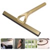 WGFOIP Stainless Steel Gold Shower Squeegee, Brushed Brass Shower Squeegee