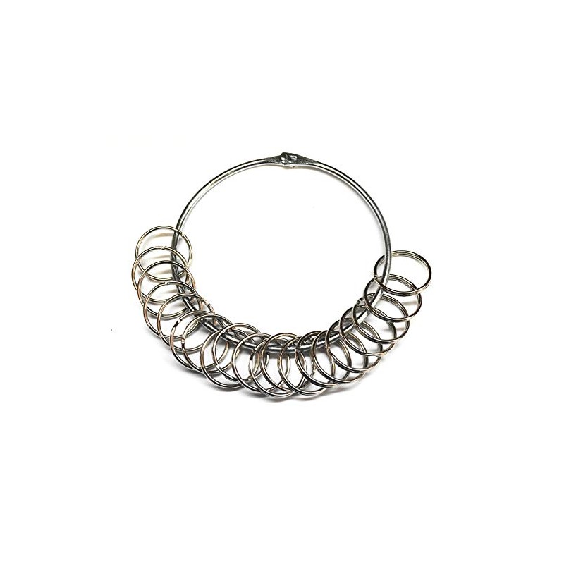 Very Large Jailers Heavy Duty Nickel Plated Split Rings 125mm