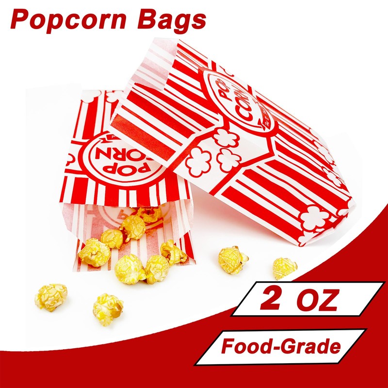 Homrelaxy 600 Pcs Popcorn Bags, 2 oz Popcorn Bags Individual