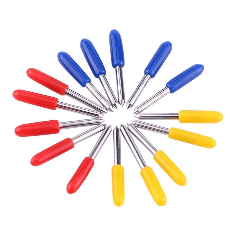 Walfront 15Pcs Blades for Vinyl Cutter 30/45/60 Degrees, Vinyl Cutter