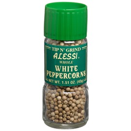 Alessi White Peppercorn, 1.51-Ounce Grinders (Pack of 6)